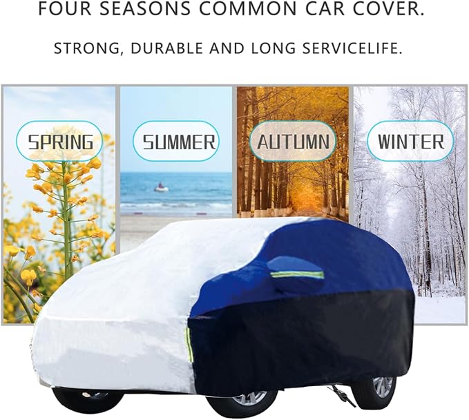Car Cover for SUV Waterproof All Weather Snowproof UV Windproof Outdoor Full - Image 7