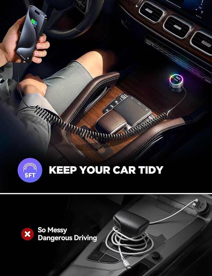 JOYROOM Bluetooth 5.4 FM Transmitter - Image 5