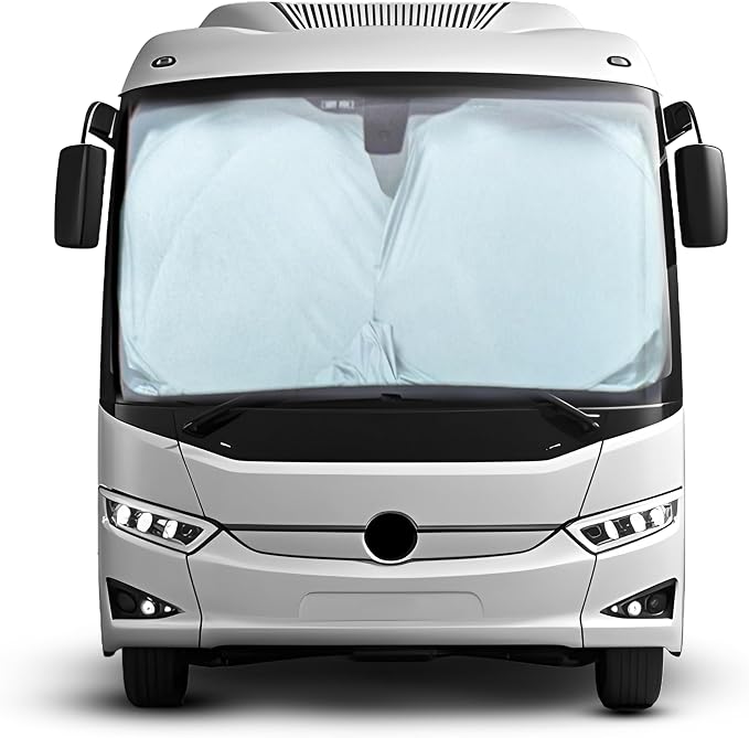 EcoNour RV Windshield Sunshade | Reflective RV Windshield Cover by EcoNour