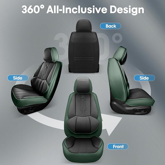 AOOG Car Seat Covers Full Set, Leather Seat Covers - Image 6