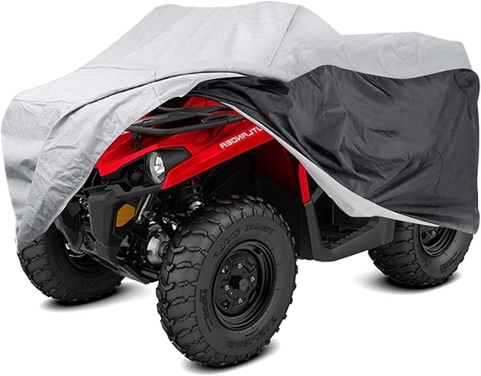 ATV Cover All Weather Outdoor Protection, Heavy Duty 420D Waterproof Oxford by Softclub