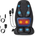 Back Massager with Heat, Massage Seat Cushion with 3D Lumbar Traction, 8 by COMRELAX