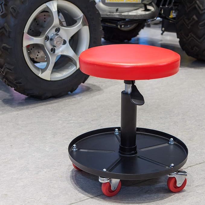 BIG RED ATRHL6201R Torin Heavy Duty Rolling Pneumatic Creeper Garage/Shop Seat: - Image 2