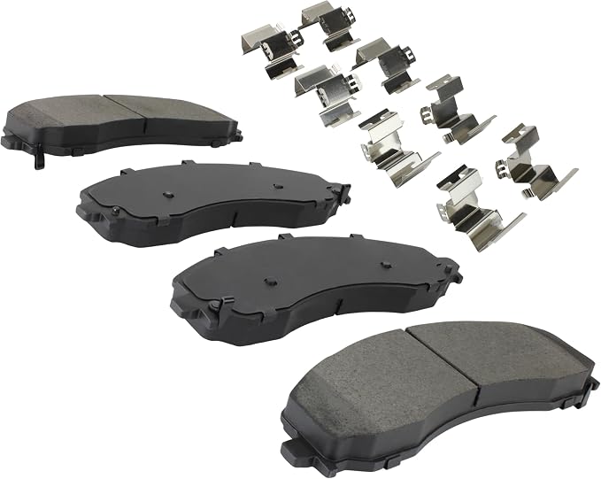 Premium Semi-Metallic Front Brake Pads Compatible - Image 2