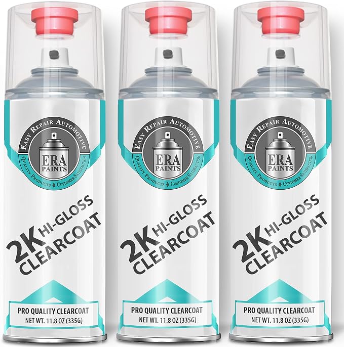 ERA Paints 2K High Gloss Automotive Clear Coat Spray/Aerosol Can – Professional by ERAPaints-AutomotiveTouchUpPaint