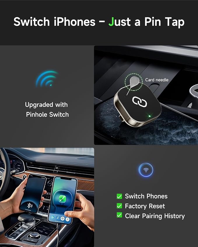 Wireless CarPlay Adapter – 2025 Upgraded Mini Design, Fast Pairing, Stable - Image 8
