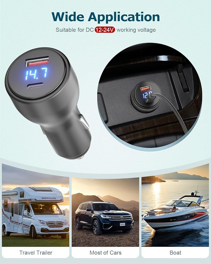 Starlink Mini USB C Power Cable 5.9FT 3 in 1 Starlink Mini Car Adapter DC Power - Image 6