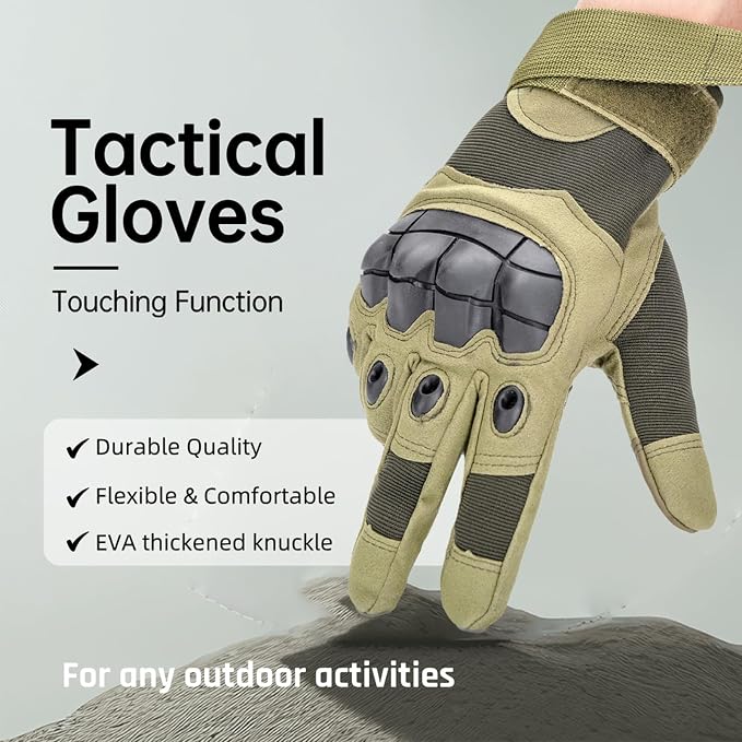 Touchscreen Tactical Gloves for Outdoor Protection Gloves, Motorcycle Riding - Image 5