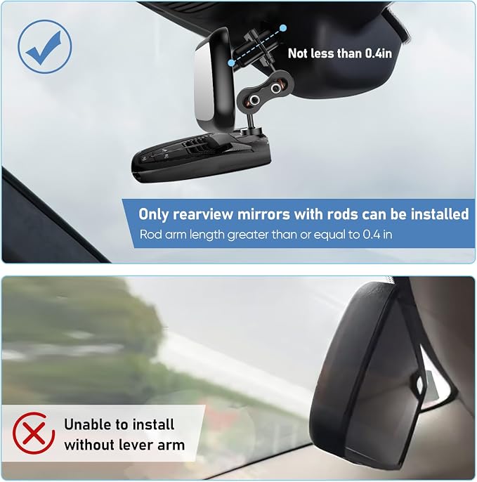 Radar Detector Mount Rearview Mirror Bracket, Car Truck Mirror Radar Mount - Image 6