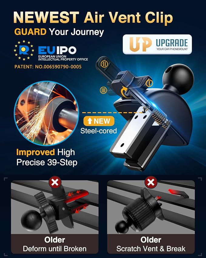VANMASS Universal Car Phone Mount Dashboard Phone Holder, Handsfree Windshield - Image 6