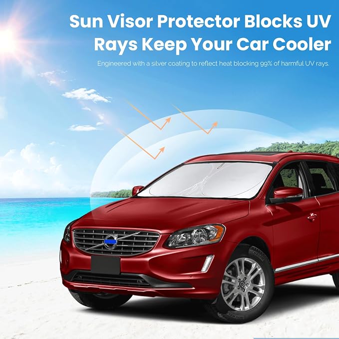 Custom Fit XC60 Windshield Sunshade - Image 5