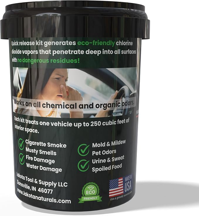 Chlorine Dioxide Fogger Deodorizing Kit, Car Bomb Odor Eliminator, Smoke Smell - Image 2
