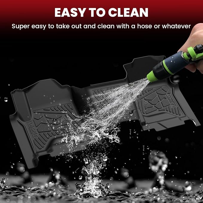 LASFIT Floor Mats 2014-2018 for Chevy Silverado/GMC Sierra 1500, 2015-2019 - Image 6
