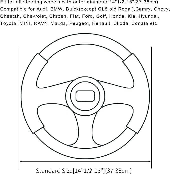 Soft Car Steering Wheel Cover for Sedan, Warm Luxury Velvet, Anti Slip - Image 9
