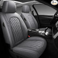 WELLDO Car Seat Covers Front Seats, Leather Seat Covers by WELLDO