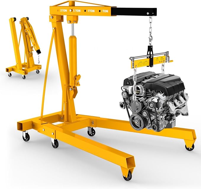 2-Ton Engine Hoist Cherry Picker by QUARPAL