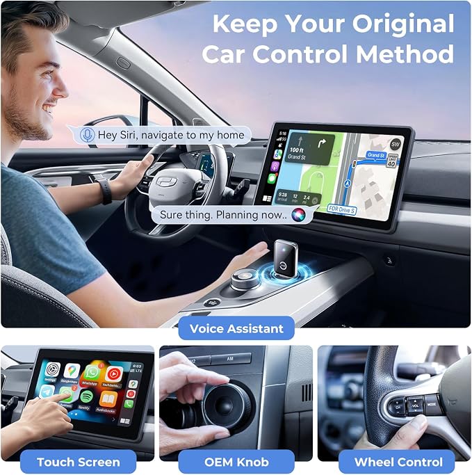 Wireless CarPlay Adapter for iPhone, Convert Wired CarPlay to Wireless - Image 4