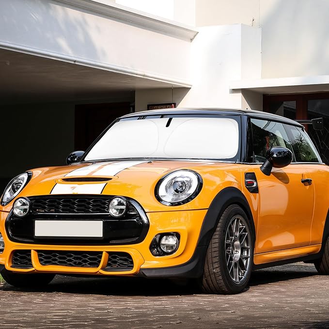 Sun Shade for Mini Cooper Windshield Sunshade fit for 2015-2023 2024 2025 BMW by SLOGENTO