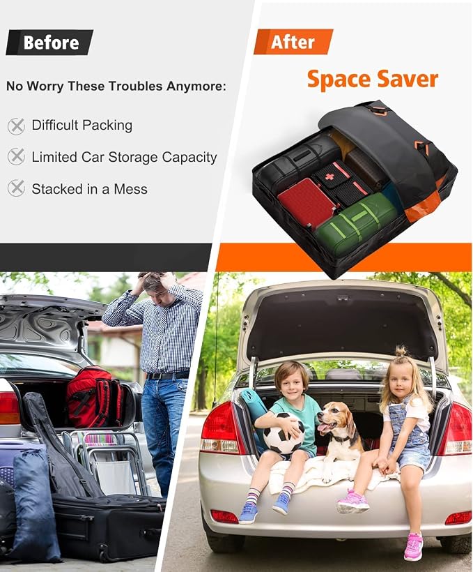 FIVKLEMNZ 21 Cubic Car Rooftop Cargo Carrier Roof Bag Waterproof - Image 5