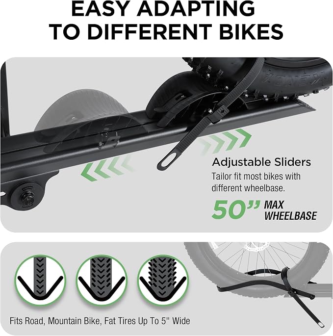 Rockland Aluminum 1-Ebike Rack, 100 lbs Capacity, Single Hitch Mount Electric - Image 5