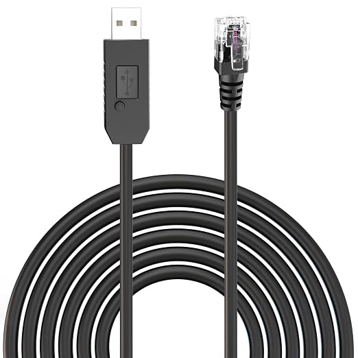 Radar Detector Cable, USB to RJ11 Plug Power Cord by Jsvecip