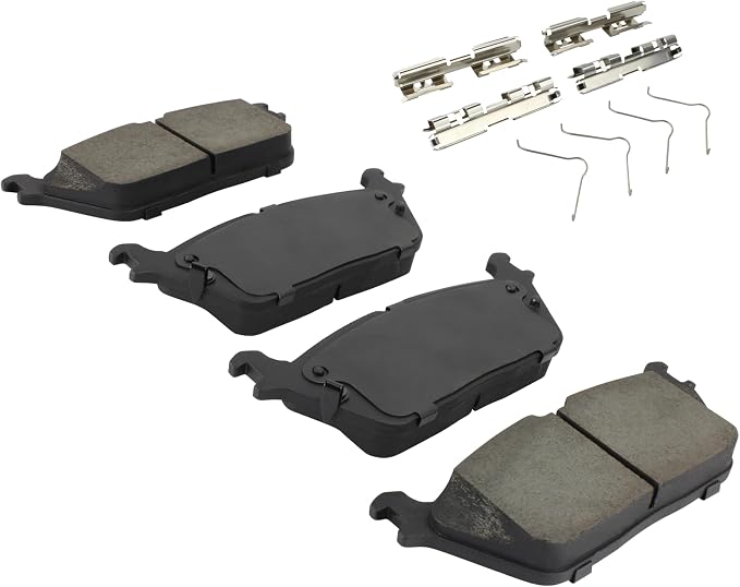 Premium Ceramic Rear Brake Pads Compatible - Image 2