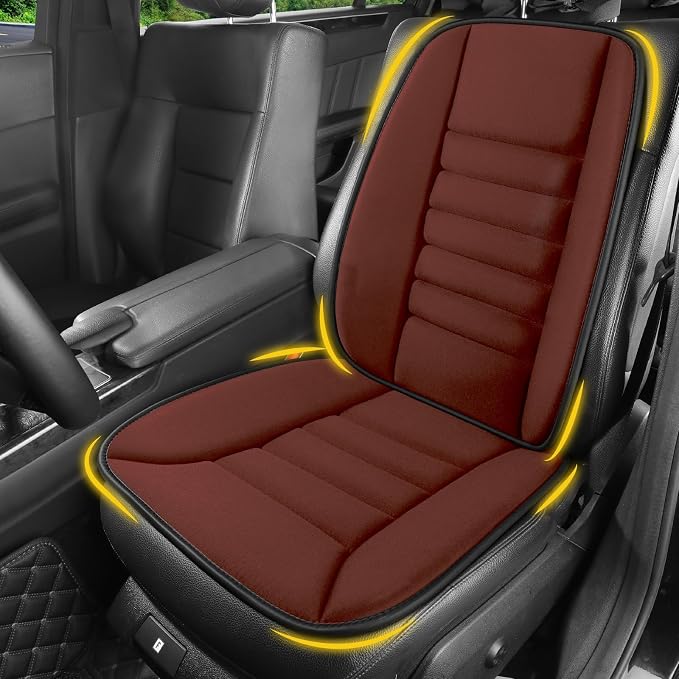 Car Seat Cushion with Back Support Pillow, Comfy Lumbar Support & Seat Cushion by LoftyAim