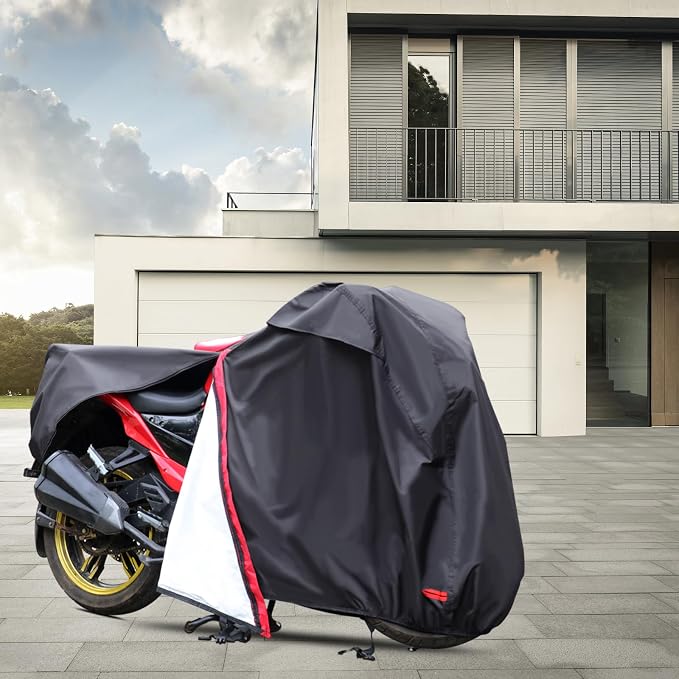 Motorcycle Cover, Waterproof Zipper Outdoor Cover - Image 8