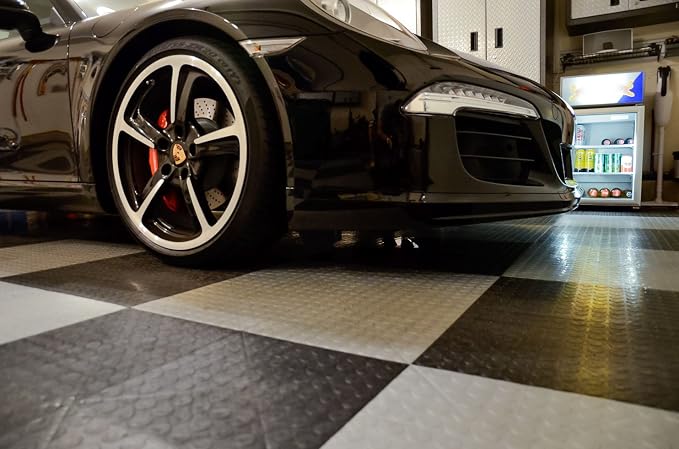 Big Floors RaceDeck CircleTrac, Interlocking Non-Slip Garage Flooring Tile - Image 6
