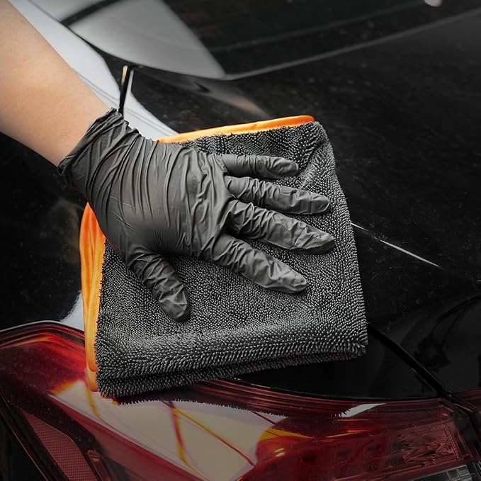 SPTA Microfiber Car Drying Towels, Cleaning Cloth Towels, Twist Pile Rapid - Image 8