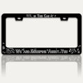 in This Car We are Gossiping About You License Plate Frame Funny Text License by RTINRAN