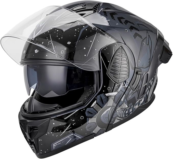 Modular Motorcycle Helmets Full Face Flip up Street Bike Motorcycle Helmet - Image 8