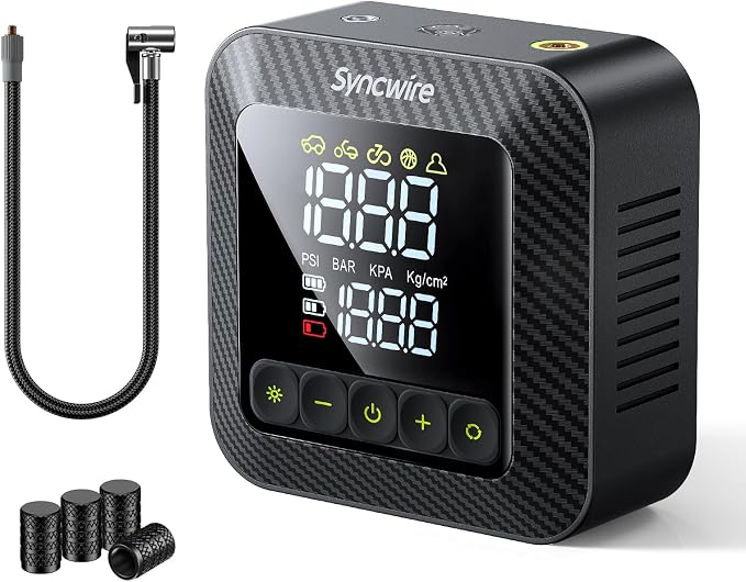 Syncwire Tire Inflator Portable Air Compressor 150PSI Air Pump by SYNCWIRE