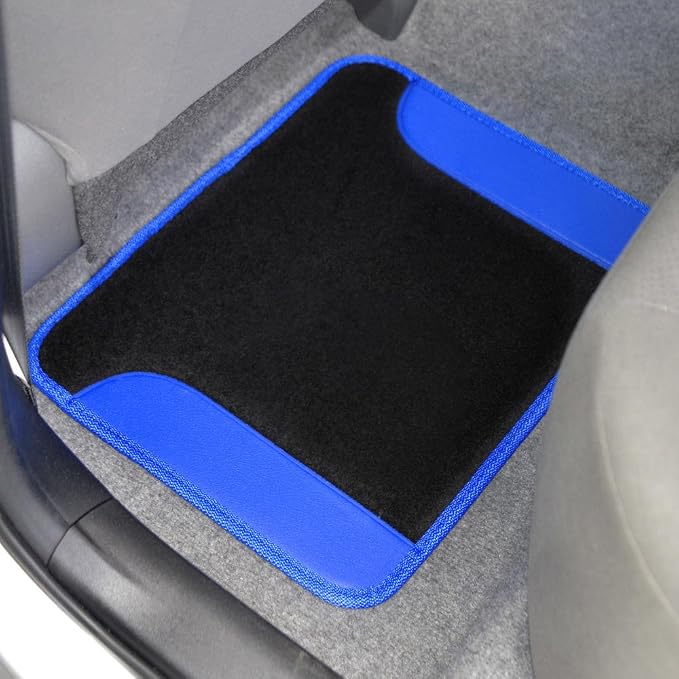 BDK carXS Fresh Two-Tone Carpet Floor Mats, Tribal Tattoo Design - Image 6