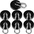 DIYMAG Black Magnetic Hooks, 110LBS Strong Heavy Duty Neodymium Magnet Hooks by DIYMAG