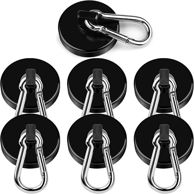 DIYMAG Black Magnetic Hooks, 110LBS Strong Heavy Duty Neodymium Magnet Hooks by DIYMAG