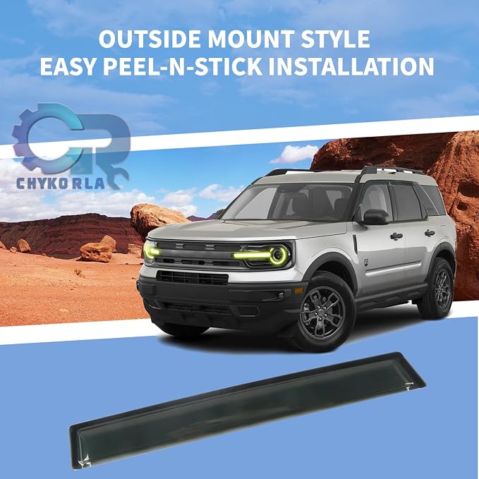 Rain Guards Tape-On Side Window Visor Fit - Image 7