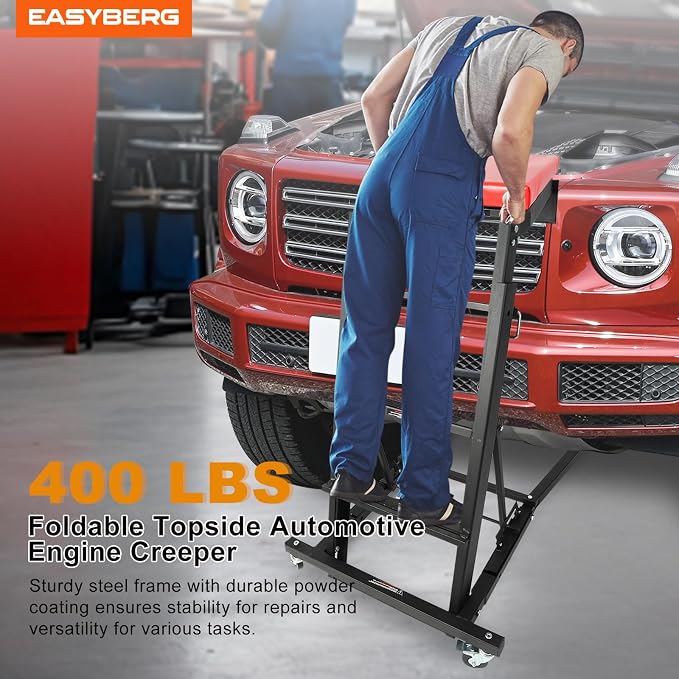 EASYBERG Foldable Topside Creeper, 400LBS Capacity Height Adjustable High Top - Image 2