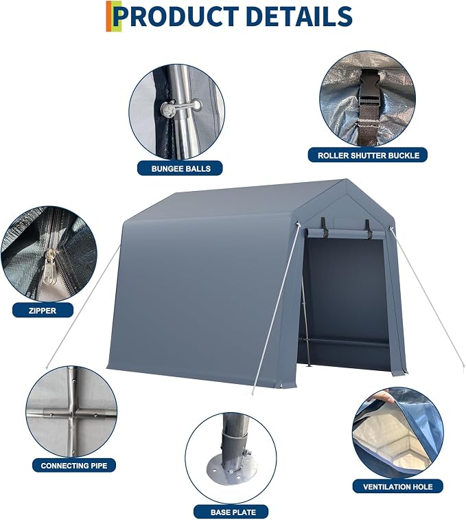 7*10F Outdoor Storage Shed - Image 5