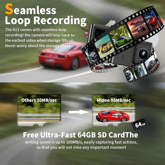 Dash Cam Front and Rear: 4K Dual Channel Dash Cam - Image 5