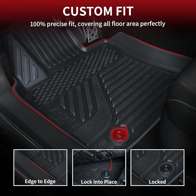 LASFIT Floor Mats&Trunk Mat for Toyota Camry 2025 Hybrid/LE/SE/XLE/XSE - Image 2