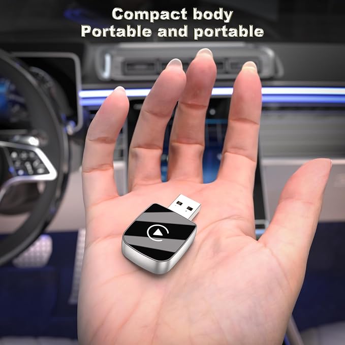Wireless CarPlay Adapter-Mini Edition, Convert Factory Wired to Wireless Apple - Image 2