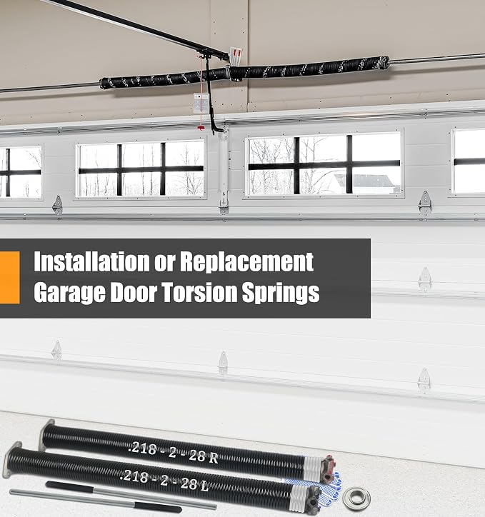 Garage Door Torsion Spring Set, Pair of 2" Electrophoresis Coated Garage Door - Image 7
