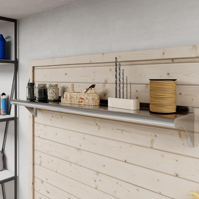 AmGood 48" Long X 8" Deep Stainless Steel Wall Shelf | NSF Certified | - Image 6
