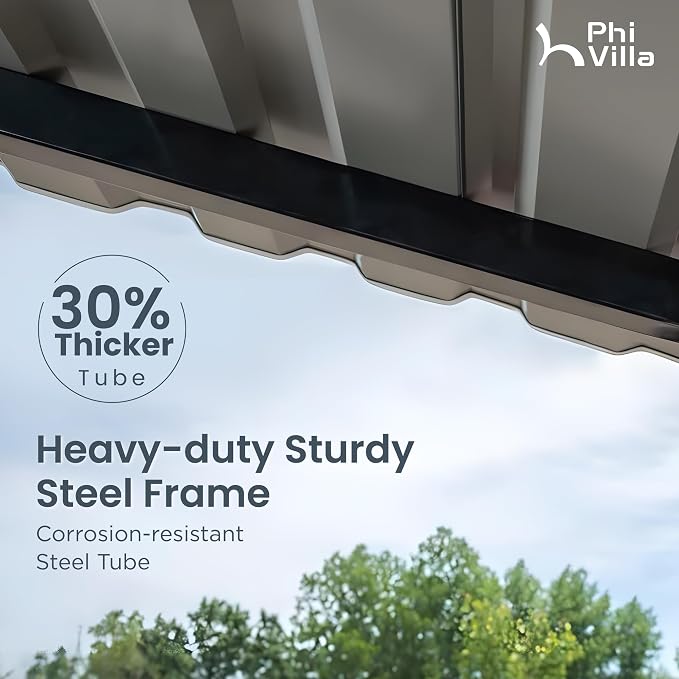 PHI VILLA 10 x 15 ft Heavy Duty Carport - Image 4