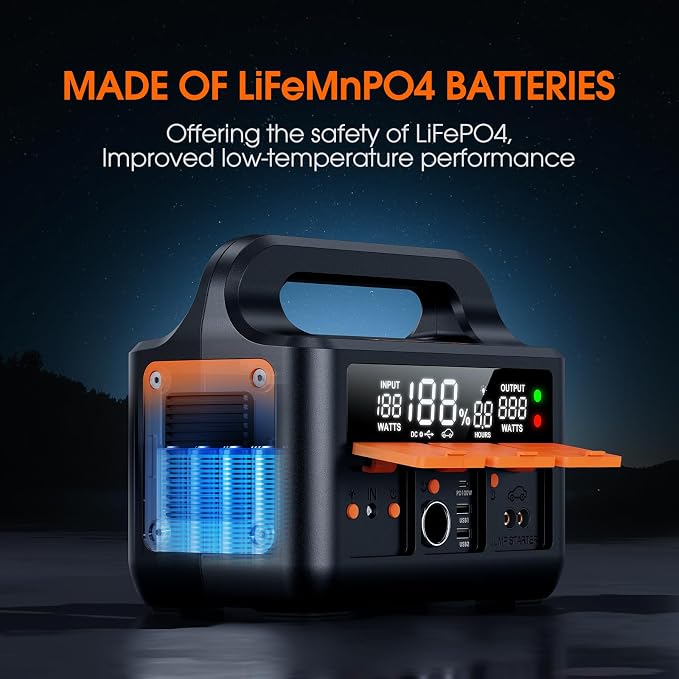 8000A LiFeMnPO4 Jump Starter for All 12V Cars, DC+PD 200W Two-Way Fast-Charging - Image 2