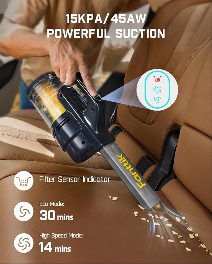 Fanttik Cruise V9 Car Vacuum Cleaner Suction Power - Image 4