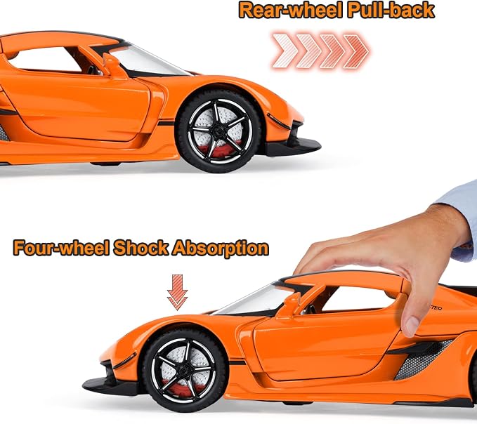Toy Cars Model Jesko 1/22 Diecast Metal Sports Toy Cars - Image 3