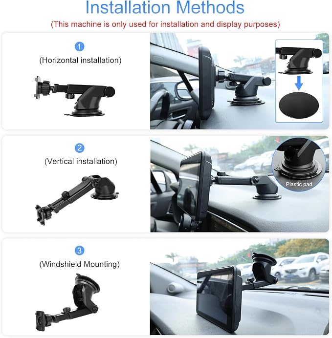 Hikity Wireless Carplay Android Auto Portable Car Stereo 7 Inch Touchscreen Car - Image 5