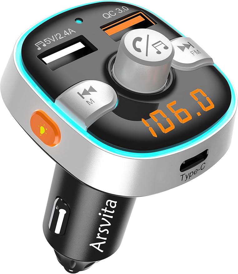 Arsvita Bluetooth FM Transmitter by Arsvita